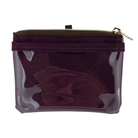 Waterproof Burgundy Coin Purse & Card Pouch Holder - Picture 2 of 11